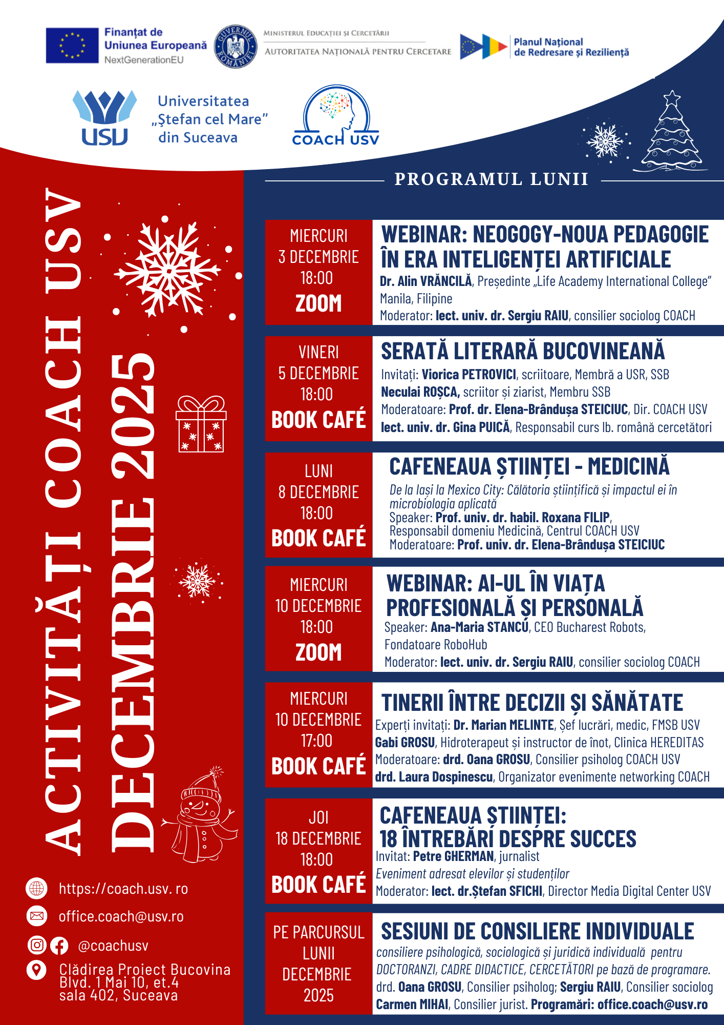 Activitati CCOC Decembrie 2025