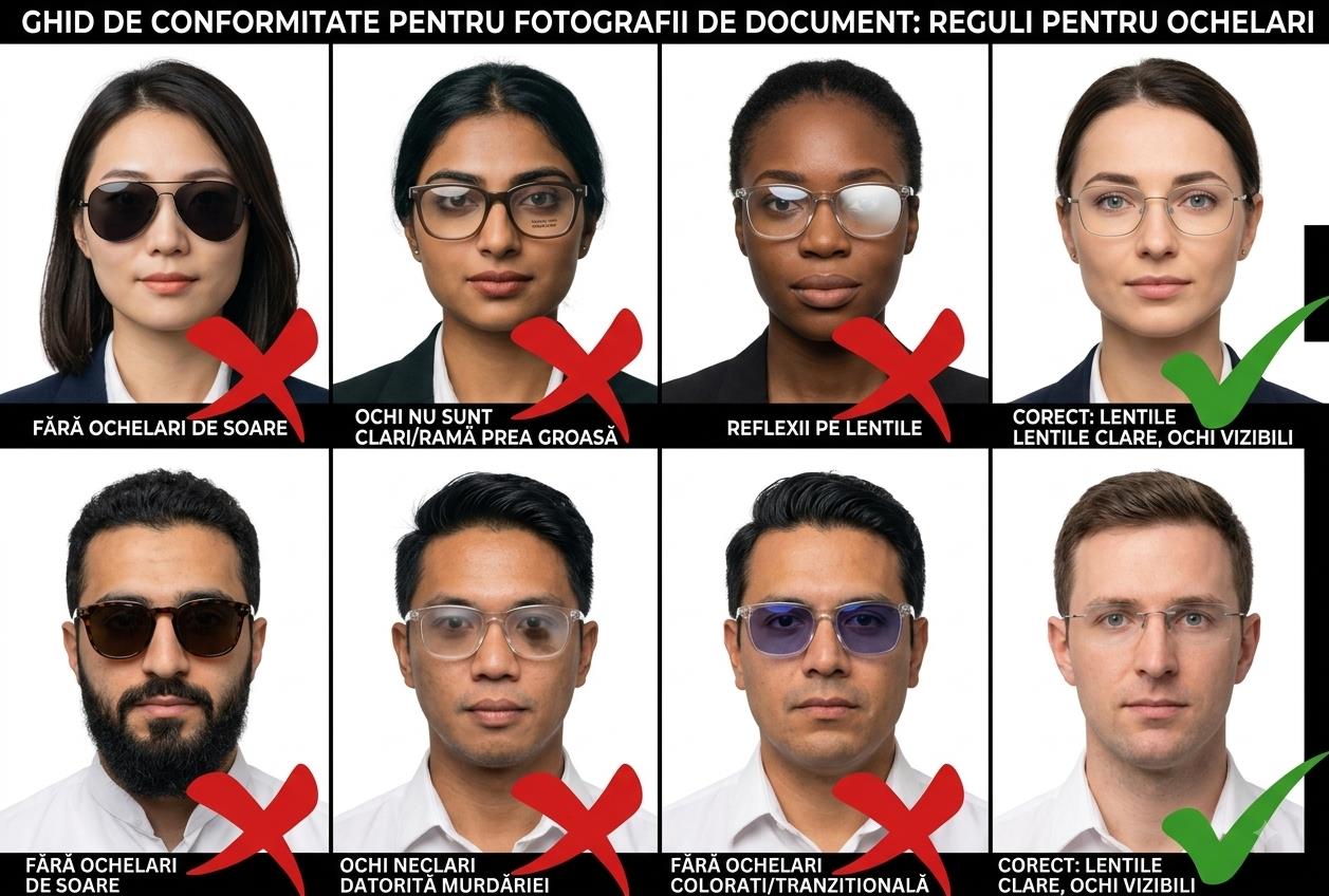 Exemple de fotografii cu ochelari